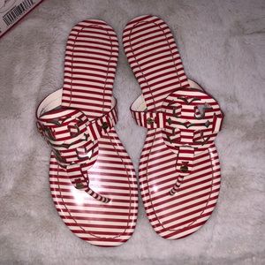 Nautical Striped Tory Burch Miller Sandals